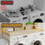 Comptoir de laveuse-sécheuse avec rebord, organisateur à double couche pour le rangement du linge, 54 po-744116431