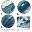 «Bliss Of Happiness» abstrait en bleu rétro I - peinture murale abstraite-202705749-202705751