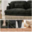 Ensemble de canapé modulaire moderne et élégant; Ensemble de canapé en chenille 5 pièces à imprimé léopard avec frange élégante; Pour les salons, les chambres et les espaces de réception-640260774