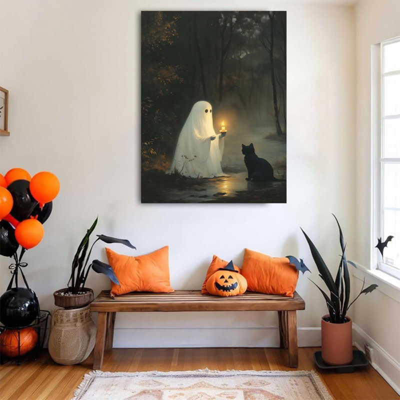 Adorable œuvre d'art sur toile sans cadre 24 "x 36"