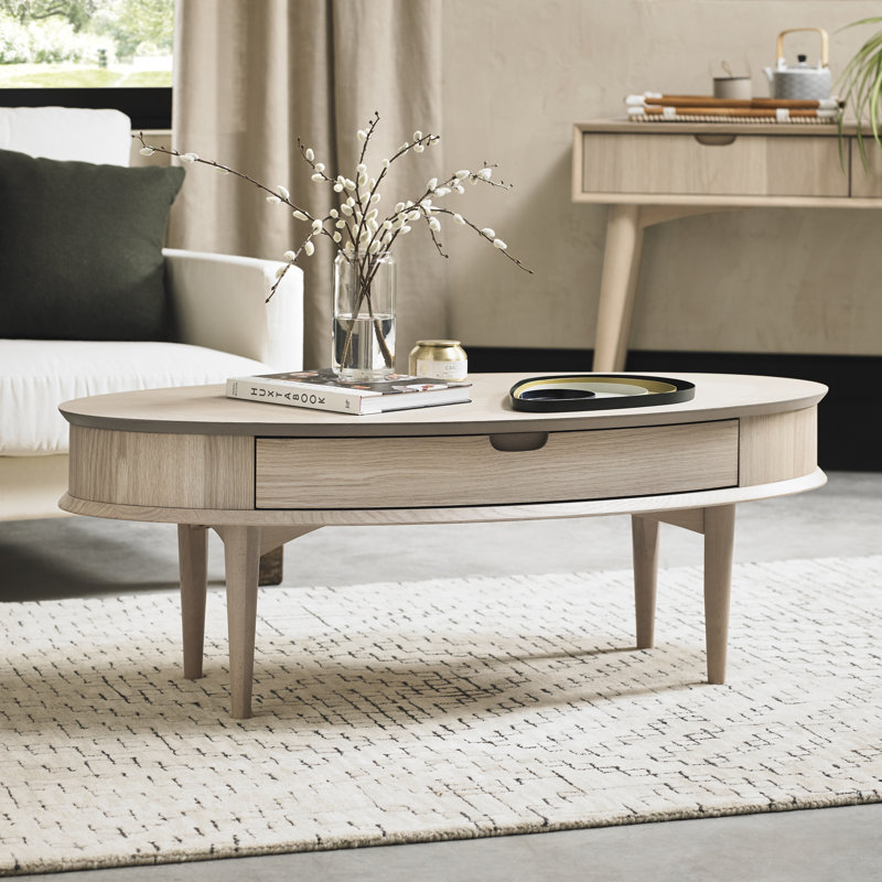 Sievers Four Leg Coffee Table with Storage