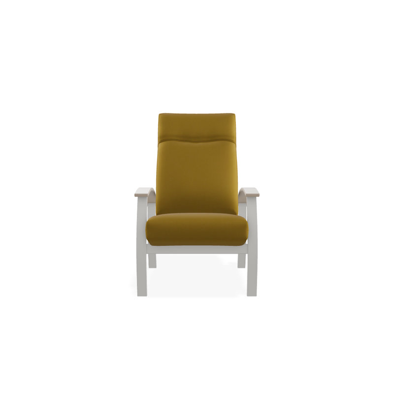 Chaise de patio inclinable avec coussins Askar, Jaune 43A, Désert P60, Neige texturée