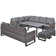 Nazime Wicker 9 - Person Modular Patio Conversation Sets with Cushions