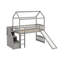 Lit mezzanine simple avec glissade-563402336