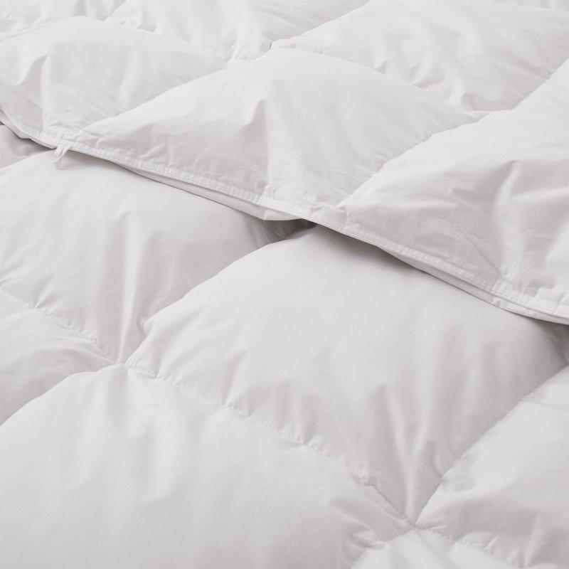 Édredon poids lourd en duvet d'oie, Très grand californien, Blanc