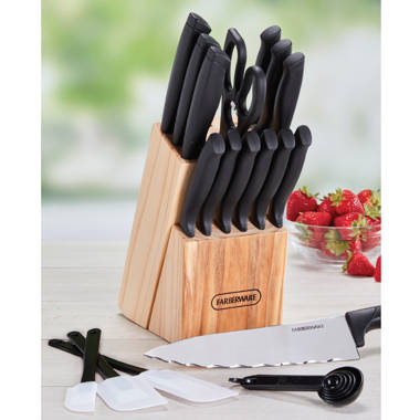 Assorted Kitchen Knives with Blade Covers - Pack of 4 - Autumn Shades