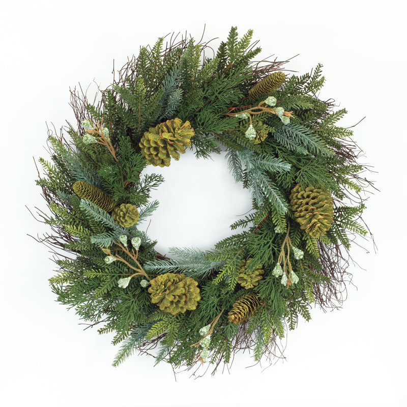 Mixed Pine 23" Wreath