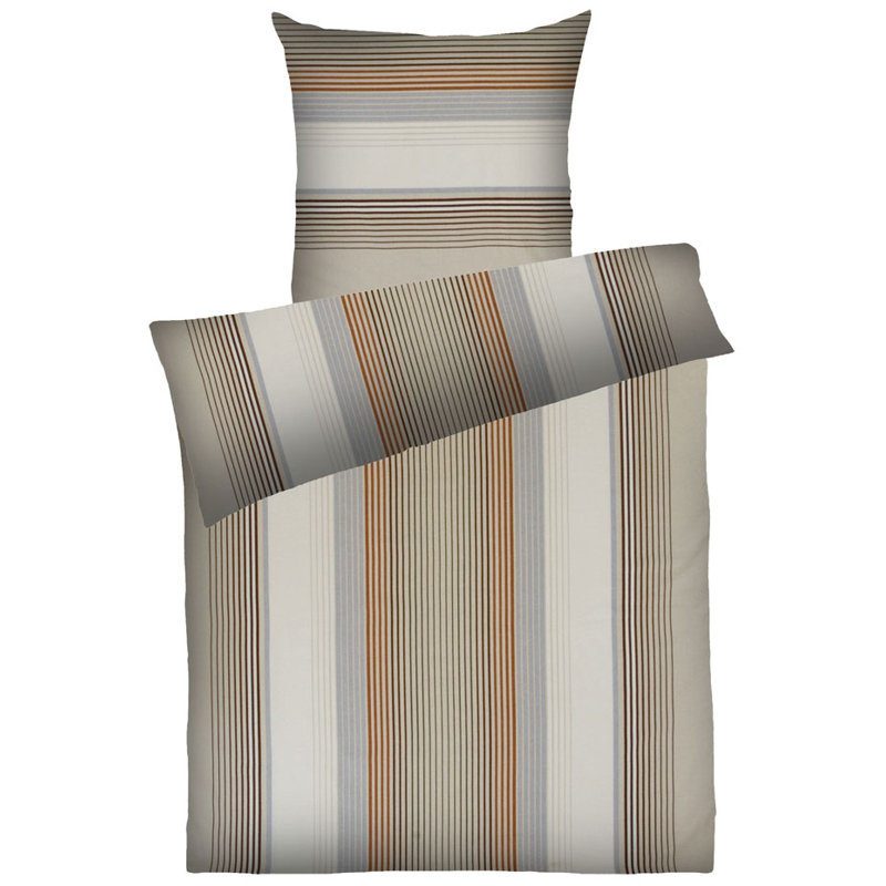 Bettwäsche Kira, Beige, Single Duvet Cover + 1 Pillowcase