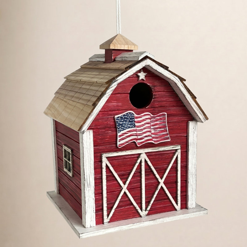 Old Glory Barn Birdhouse