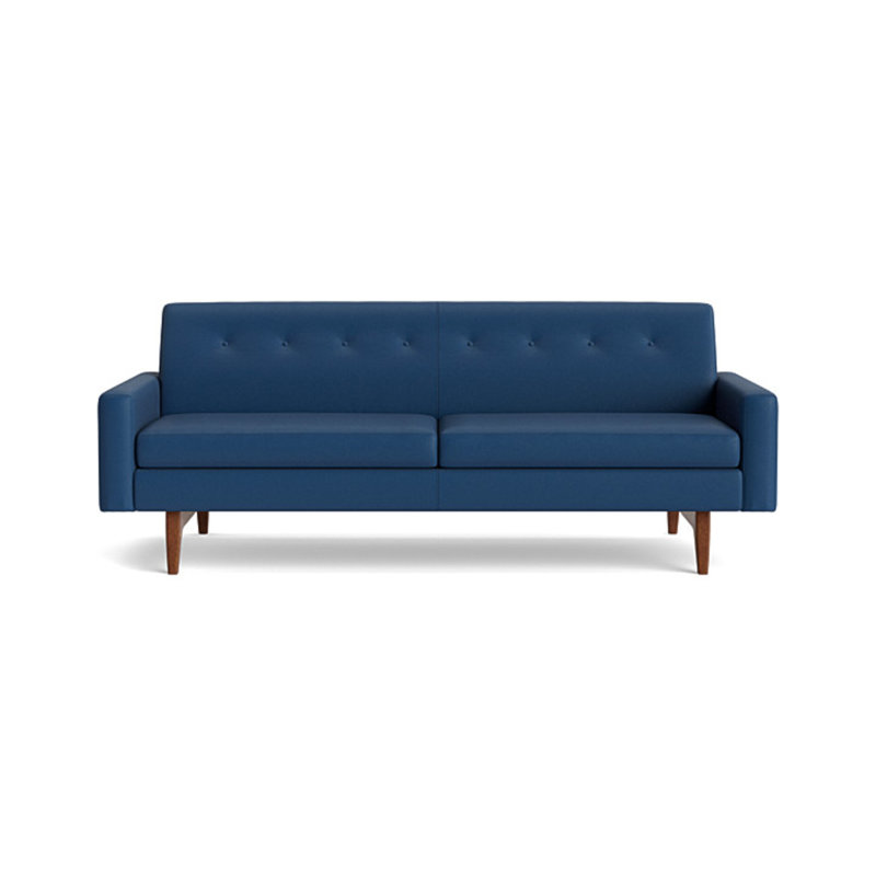 Tyler Leather Sofa (85"), Leather - Deep Blue