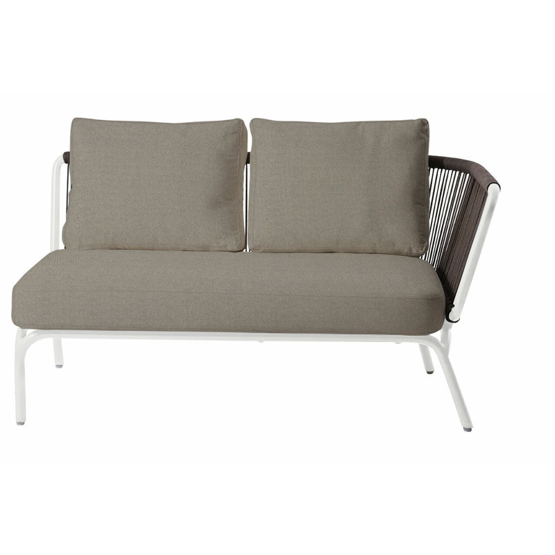 Yland Outdoor Chaise Lounge, Lanten Slate, White