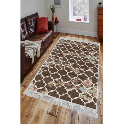 Luxurious Velvet Area Rug, 5.2 x 7.5 ft | 100% Velvet Fabric, 100% Cotton Sole, 0.4 in Pile Height | Antibacterial, Non-Slip, Machine Washable | Elegant 3D Digital Print, Perfect for Living Room & Bedroom Décor