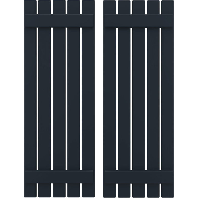 Volets de planche-n-lattes (par paire) Americraft (2 lattes), Bleu nuit sans étoile, 19 1/2", 46"