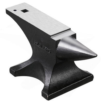 Single Horn Anvil 55Lbs Cast Steel Anvil Round Horn Anvil For Blacksmiths