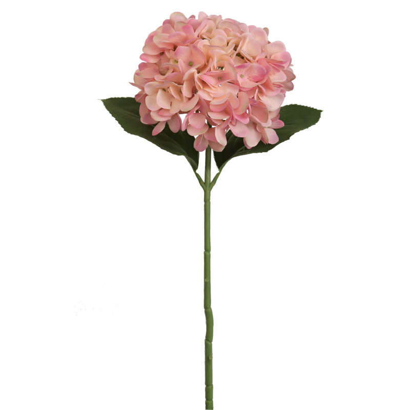 Tige romantique d'hortensia rose 18 pouces - charmant diamètre de 7 pouces