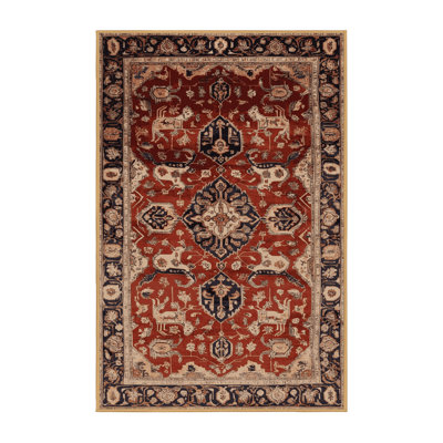 Machine Washable Persian Brown Area Rug