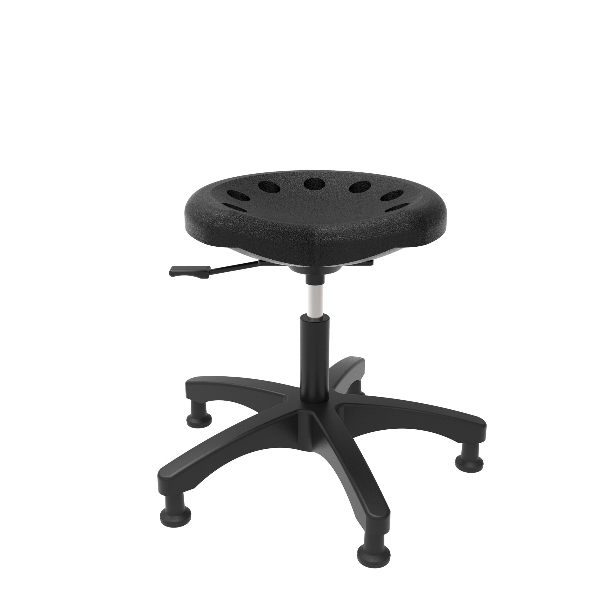 Tractor Stool Adjustable Height Ergonomic Lab Stool with Wheels