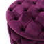 Velours fuchsia moderne avec un panneau latéral élégant et intemporel