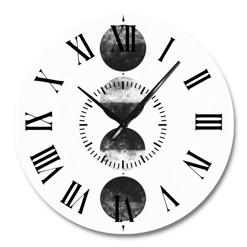 Horloge murale en métal Moon Phase Simplicity - Celestial, Grand