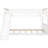 Compact Full Over Bunk Bed With White And Versatile Slide - Space Efficient Easy Assembly