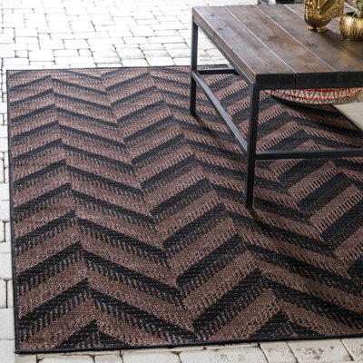 Haozhong Chevron Indoor / Outdoor Rug