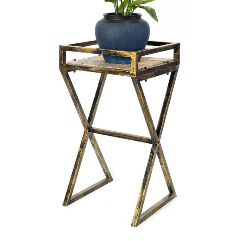 Support pour plante 27 po, H 27 po x L 14,25 po x P 14,25 po