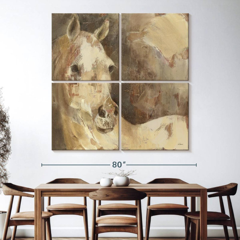 Brampt Impressionism Horse, 74'' H x 74'' W