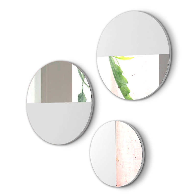 Mcree Flat Wall Mirror, White