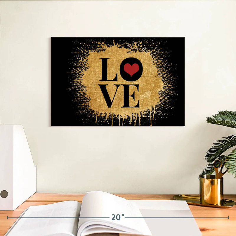 Tergel Love, typographie II, H 8 po x l 12 po