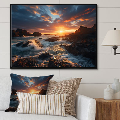 " Sky Ephemeral Coastal Sunbeams I "