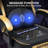 Inbox Zero Adjustable Reclining Ergonomic Faux Leather PC & Racing Game Chair with Bluetooth Speakers and Vibration Lumbar Pillow-2085170380