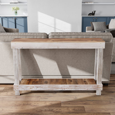 46" Solid Wood Console Table