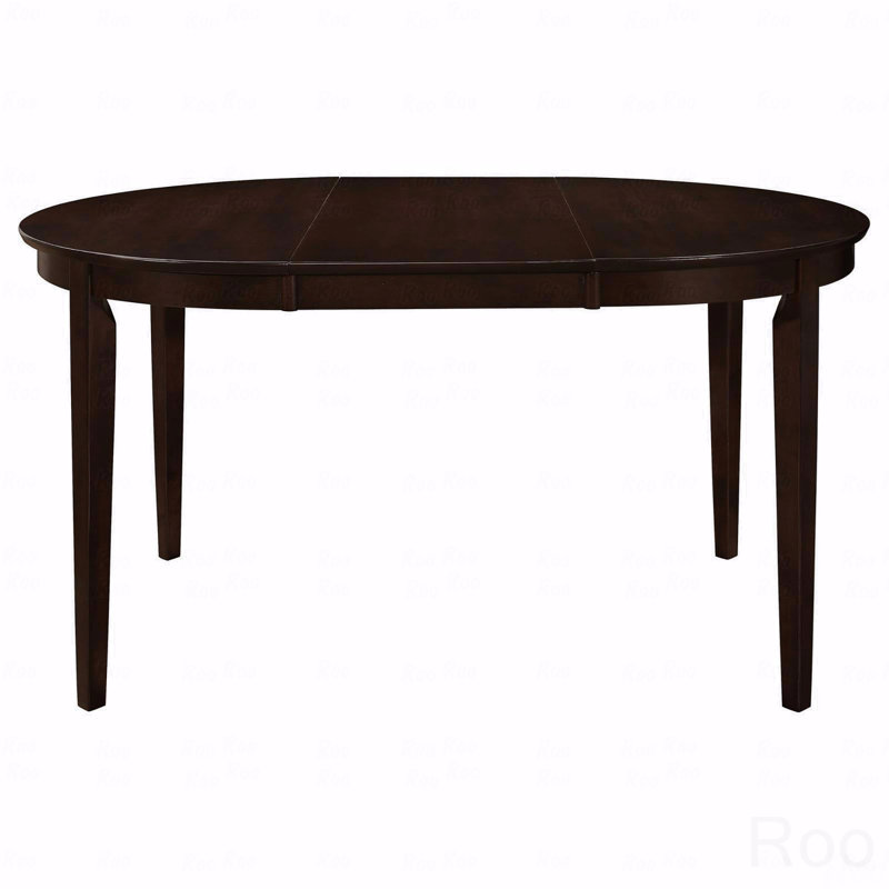 Table de salle à manger ovale avec rallonge