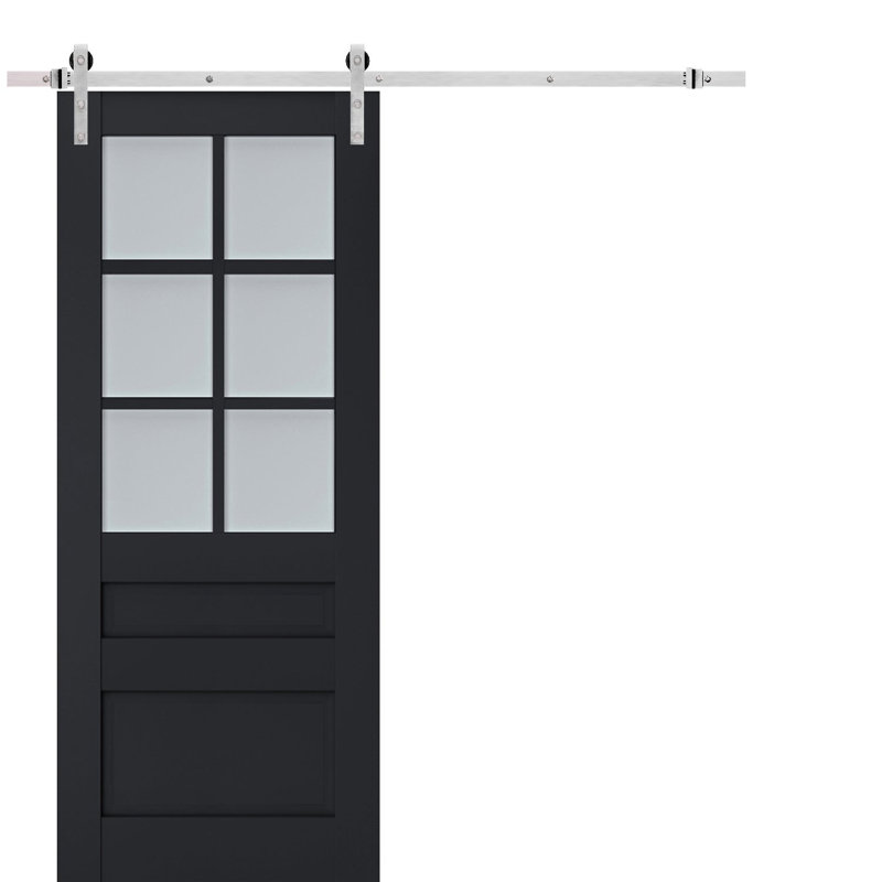 Porte de grange Veregio, Antracite, 28 po x 80 po