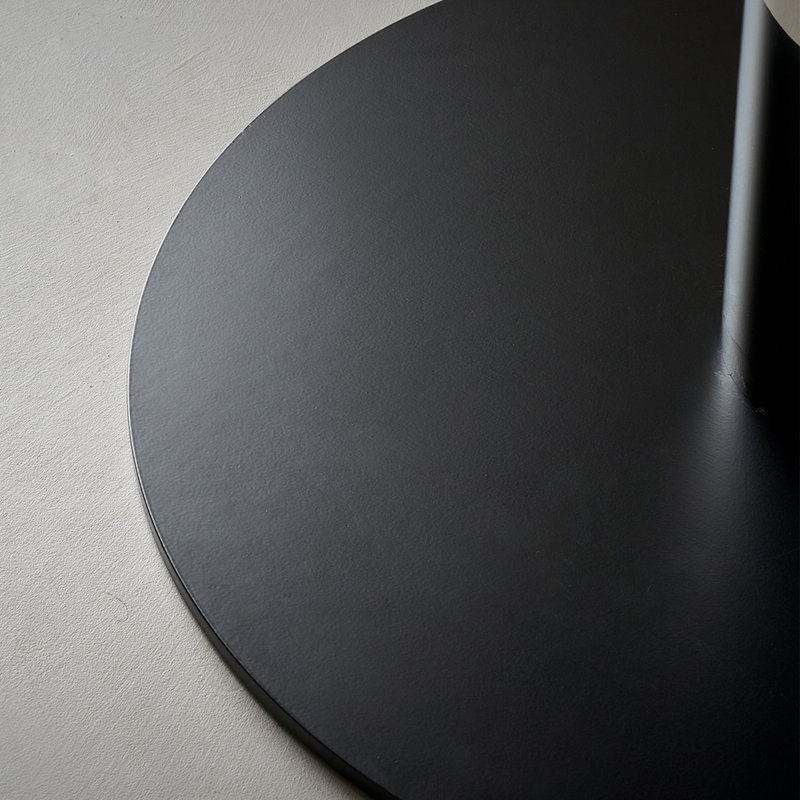 Table ronde moderne en noyer de qualité minimaliste
