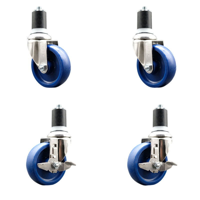 Ensemble de roulettes extensibles en poly 316