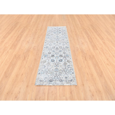 Maximos One-of-a-Kind 2'6" X 8'2" Runner Wool Area Rug in Ivory