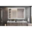 Miroir de salle de bain mural surdimensionné avec grand miroir mural à 3 modes de couleur-226197973-212807587