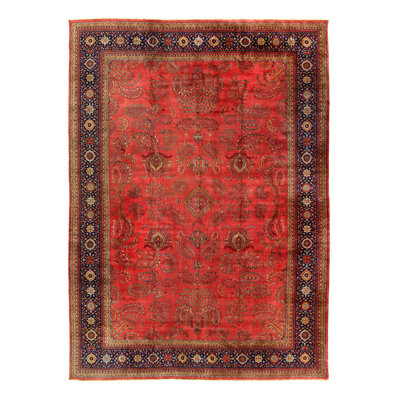 One-of-a-Kind 14'11"X 21'3" Wool Area Rug Rust , Gold , Malibu , Navy Blue