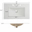 Meuble-lavabo 30 po avec lavabo en céramique et 2 tiroirs pleine extension, meuble-lavabo autoportant avec poignée libre à 45 °, glissières de tiroir à fermeture en douceur, blanc-917894748-917894750