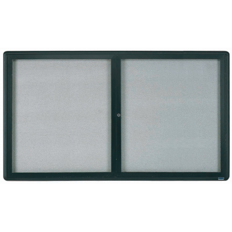 AARCO No Fabric Metal Bulletin Board, Burgundy, 36" H x 60" W