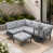 Gray Cushion/Black Frame
