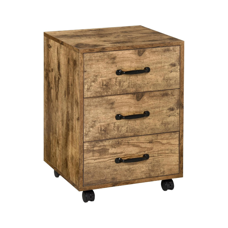40 cm W 3 -Drawer Wheels / Casters included Mobile Filing Cabinet
