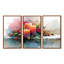 Ensemble de salon de Noël rose et orange Glow I - Christmas Wall Art-107194603-107194611