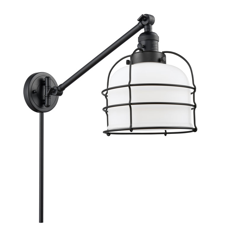 Bader Swing Arm Sconce, Matte White