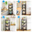 Multi-Functional Space Saving Metal Storage Shelves With Adjustable Height And Universal Wheels