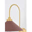 Clivedon Wall Sconce in Aged Brass and Soft Crimson by Mark D. Sikes-1165802382