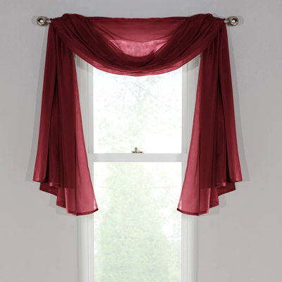 Adolfus Sheer Window Scarf Single Panel