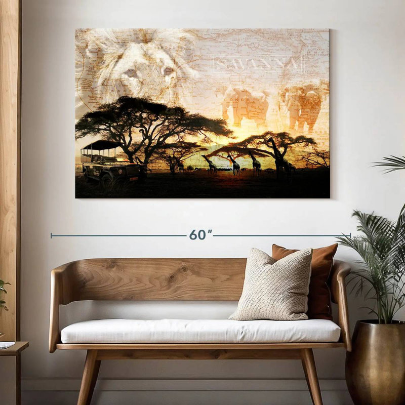 Ravi Savanna, 34" H x 51" W