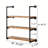 Industrial Wall-Mounted Pipe Shelving. Rustic Metal Floating Shelves. Steampunk Real Wood Bookcases. DIY Hanging Shelves. Farmhouse Storage .